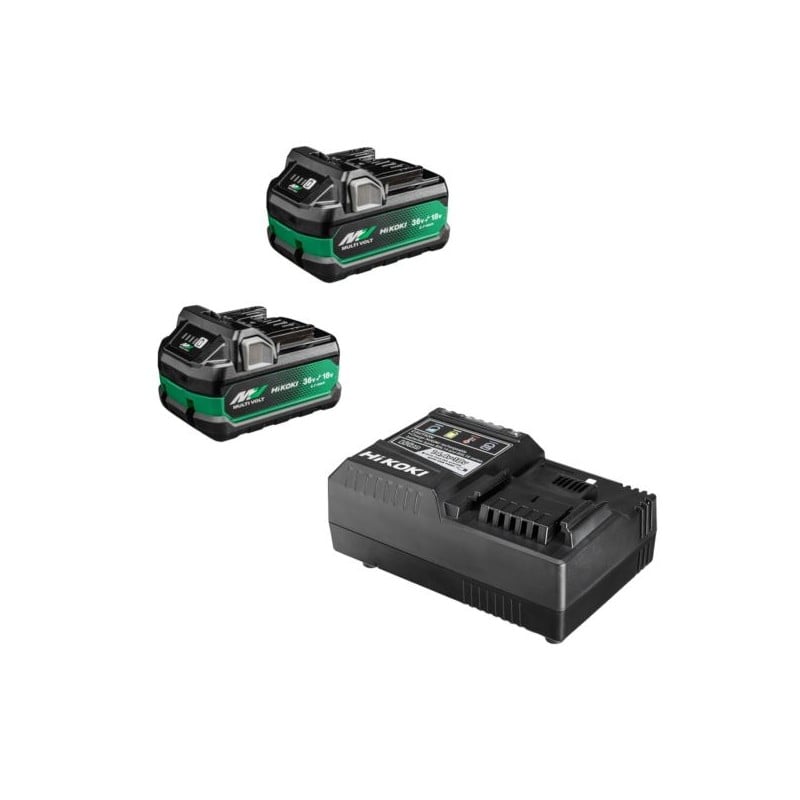 Zestaw zasilający HiKOKI UC18YSL3 WEZ 2xLi-Ion MultiVolt 18/36V 5/2,5Ah i ładowarka
