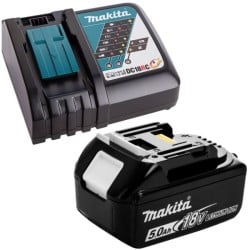 Smarownica akumulatorowa 18V body karton MAKITA DGP180Z + ładowarka + akumulator 1x5Ah BL1850B