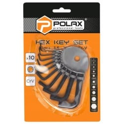 Klucze imbusowe hex 1,5-10mm kpl. 10 szt.