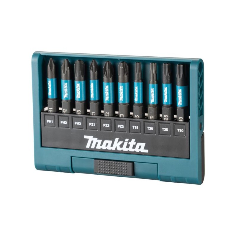 Zestaw 10 bitów IMPACT BLACK udar Makita E-12011