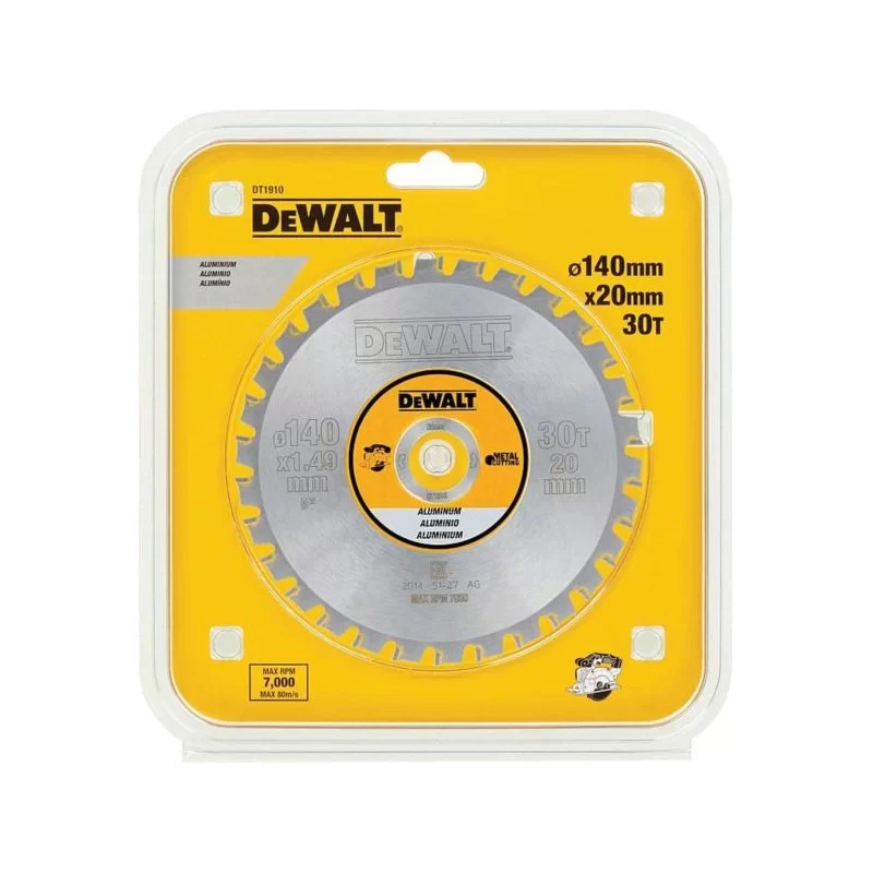 Tarcza 140x30T 20mm DEWALT DT1910 do aluminium