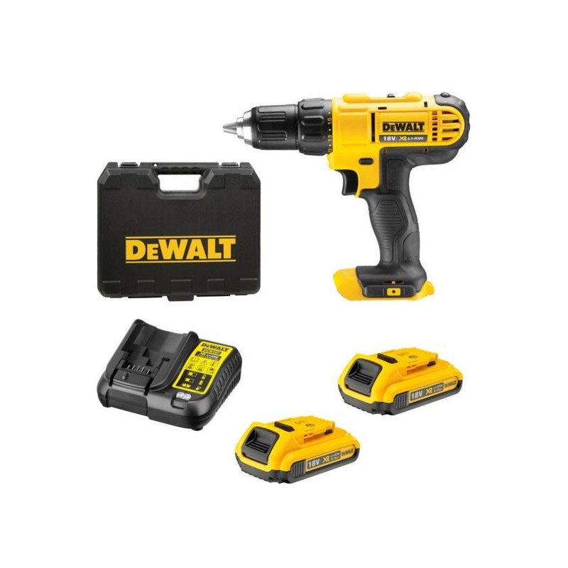 Wkrętarka DeWALT DCD771D2 XR 18V 2x2Ah 42Nm 2 biegi walizka