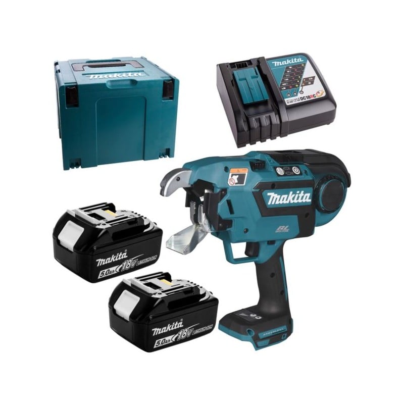 Akumulatorowa wiązarka do prętów zbrojeniowych Makita DTR181RTJ 18V LXT BL 2x5Ah walizka