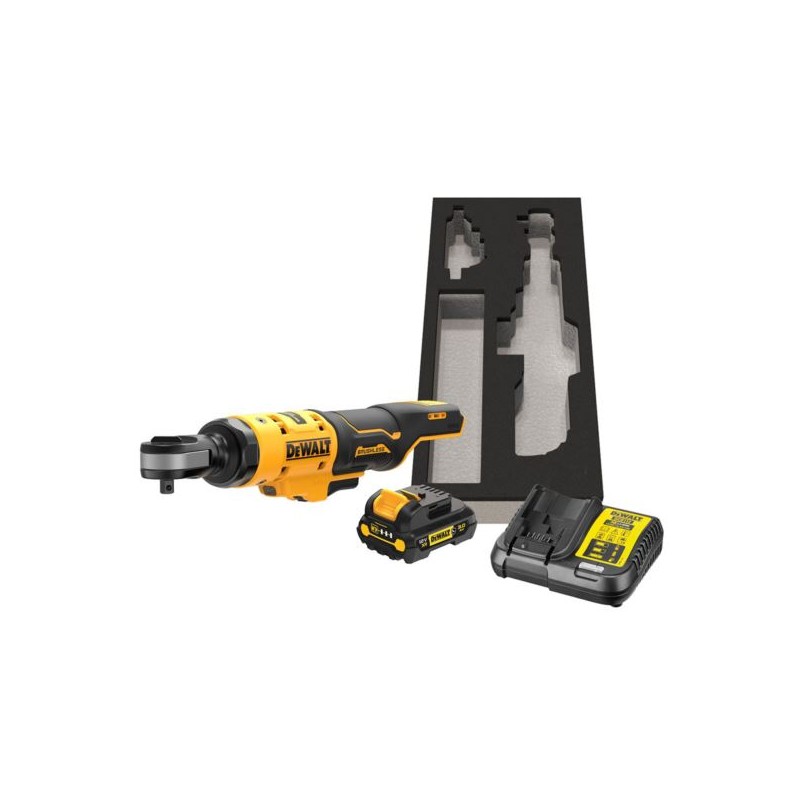 Zakrętarka grzechotka długa DeWALT DCF503L1G XR BL G 12V 3/8'' 81Nm 3Ah