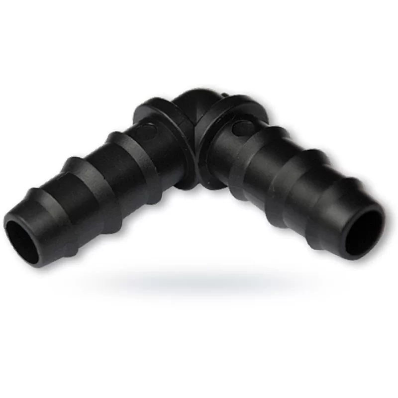 Kolanko, wtyk do linii kroplującej 16mm Bradas DSWA02-16L 25 szt.