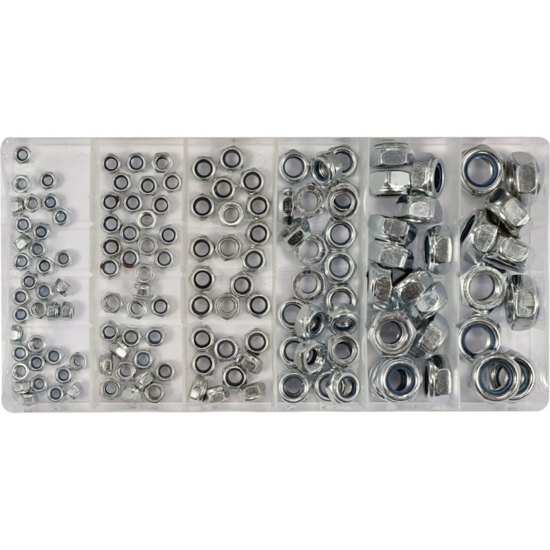 Zestaw nakrętek z zabezpieczeniem Yato YT-06774 146 sztuk