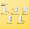 Wkładka do drzwi zamka 65/65 nikiel, Yale Assa Abloy