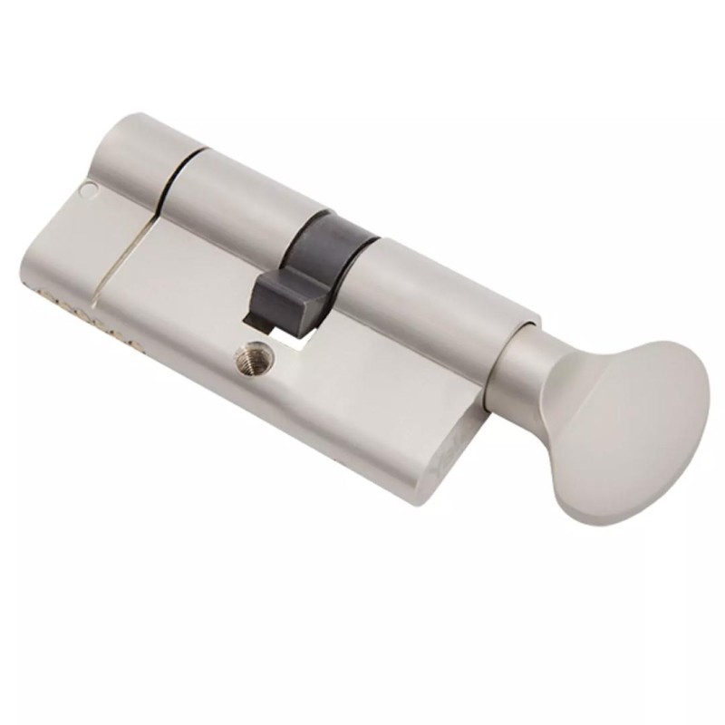 Wkładka z gałką Assa Abloy Yale 2100 35G/45, nikiel, Atest, klasa 6D