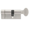 Wkładka z gałką Assa Abloy Yale 2100 45G/30, nikiel, Atest, klasa 6D