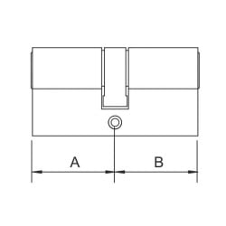 Wkładka Assa Abloy Yale 2100 30/60 Maximum Security, nikiel, ATEST – klasa 6D