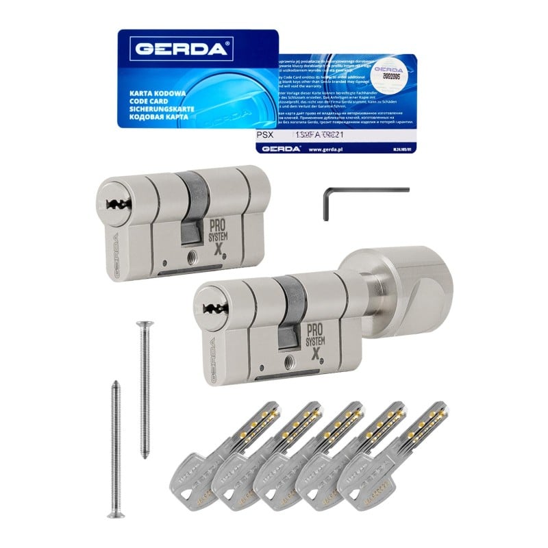 2 wkładki GERDA: 40/55 + G40/55 + 5kl nikiel PSX