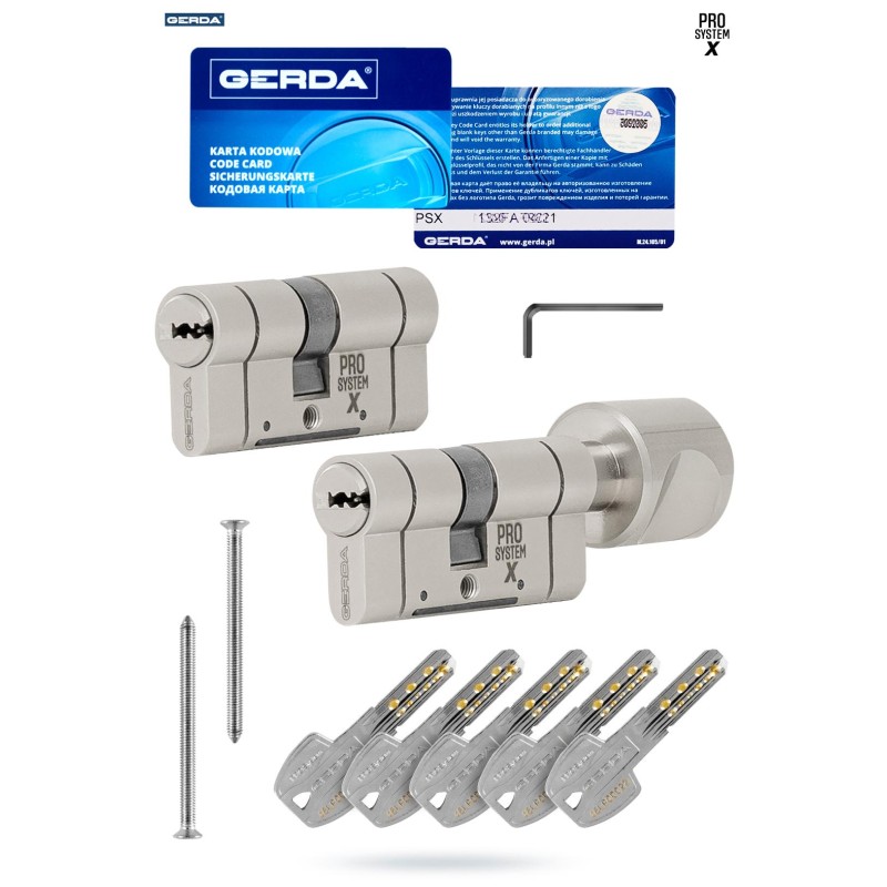2 wkładki GERDA: 40/55 + G40/55 + 5kl nikiel PSX