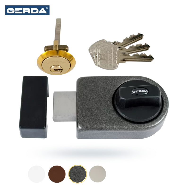 Zamek wierzchni ZN-100 grafit GERDA