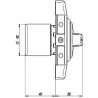 Zamek wierzchni GERDA G1000 Plus chrom polerowany