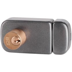 Zamek wierzchni 2-bębenkowy 60mm grafit LOB TB62