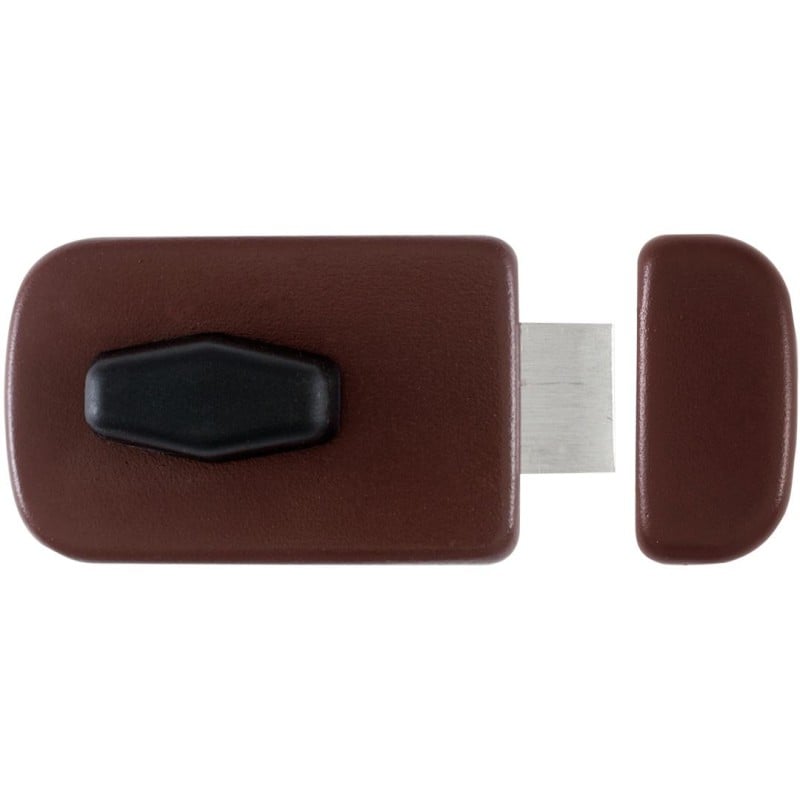 Zamek wierzchni zatrzaskowy 50mm brąz LOB TZ51