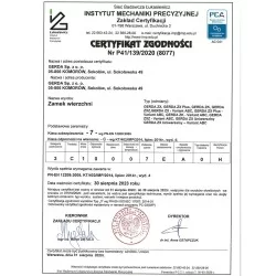 Zamek wierzchni TYTAN ZX brąz GT8 kl. 85mm GERDA