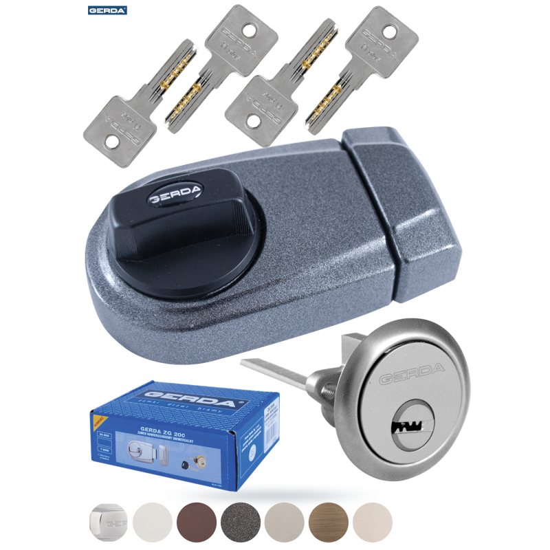 Zamek wierzchni ZG-200 grafit 05M40P GERDA