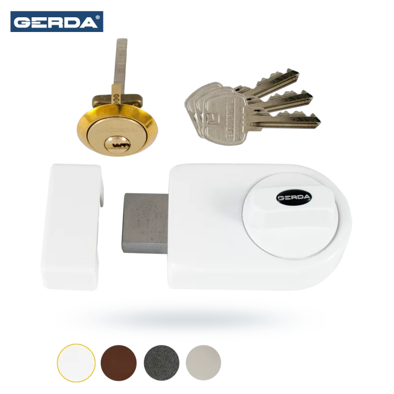 Zamek wierzchni ZN-100 biały GERDA