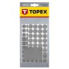 Filcowe podkładki TOPEX 98Z148 samoprzylepne szare 106 szt.