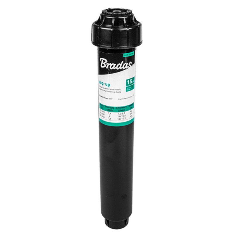 Zraszacz wynurzalny Bradas DSZW-06V 6’’ 15cm GW 1/2’’ z dyszą 360°