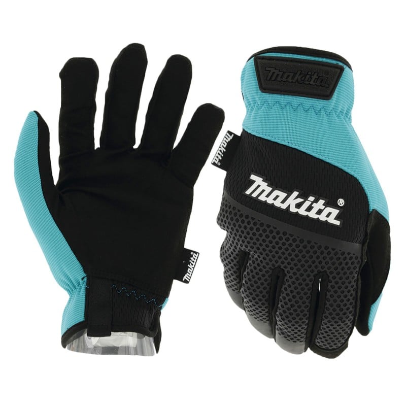 Rękawice ochronne Makita P-84654 czarno-turkusowe M/8