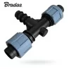 Trójnik do taśmy kroplującej, wtyk na wąż 16mm Bradas DSTA03-16L 25 szt.