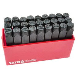 Komplet znaczników literowych YATO YT-6863 stal 8mm