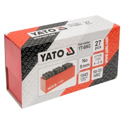Komplet znaczników literowych YATO YT-6863 stal 8mm