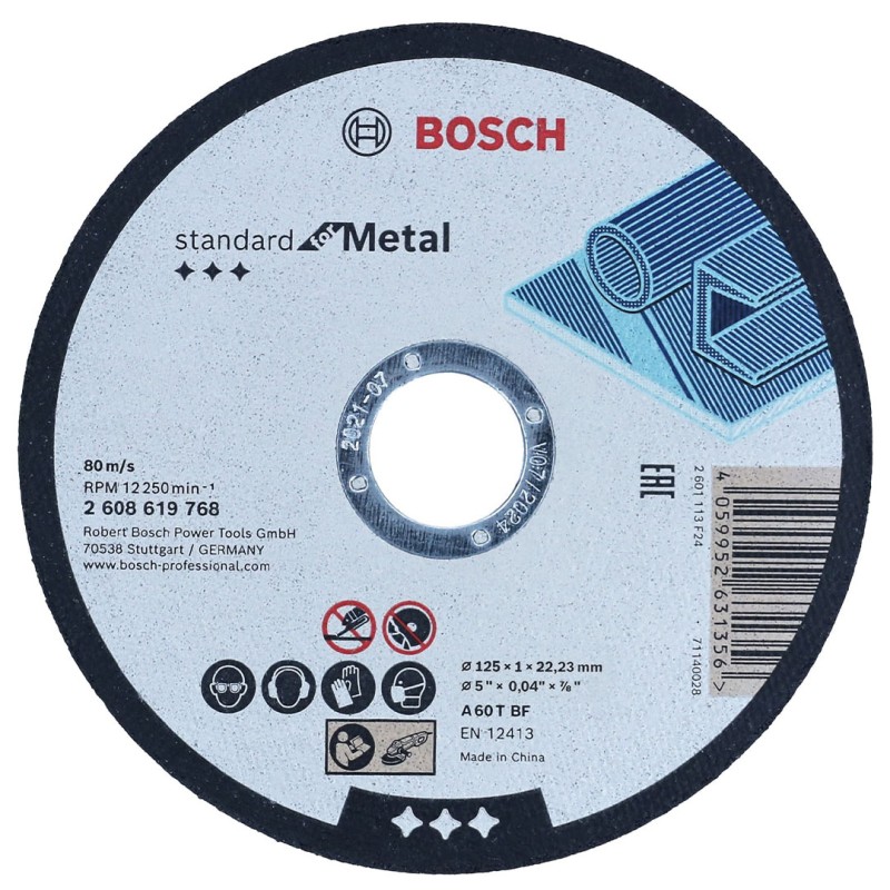 Tarcza do metalu BOSCH METAL standard 125x1,0mm 100szt. wiaderko
