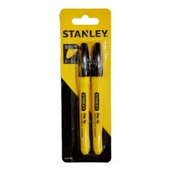 Marker FINE TIP STANLEY 0-47-316 czarny wodoodporny 2szt.