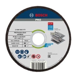 Tarcza do cięcia metalu BOSCH PRO 2608626113 125x1,0 INOX 100szt. wiaderko