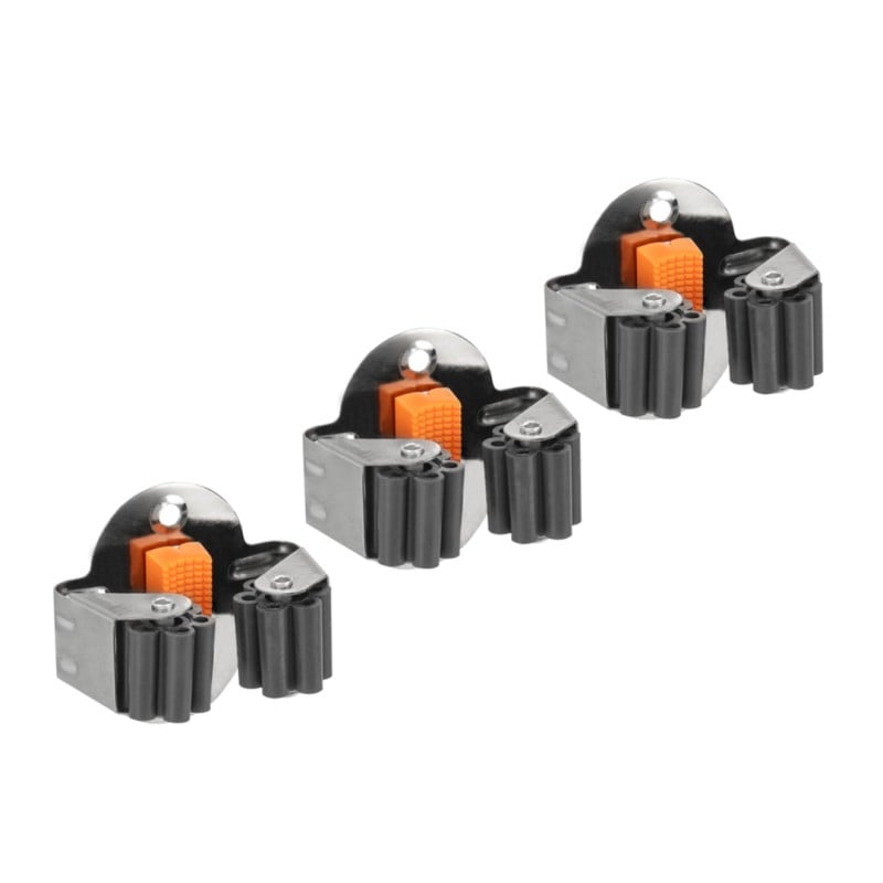 Wieszak ścienny BRADAS DIY-HG1010 rolkowy INOX zestaw 3 uchwytów i 6 śrub