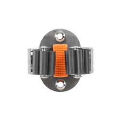 Wieszak ścienny BRADAS DIY-HG1010 rolkowy INOX zestaw 3 uchwytów i 6 śrub