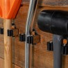 Wieszak ścienny BRADAS DIY-HG1010 rolkowy INOX zestaw 3 uchwytów i 6 śrub