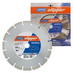Tarcza diamentowa segment Norton CLIPPER UNIVERSAL 230x22,23mm 10mm