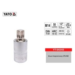 Klucz trzpieniowy YATO YT-04345 SPLINE 1/2'' M14 L-55mm