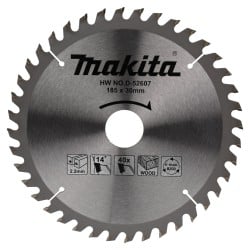 Piła tarczowa Makita D-52607 185x30mm 40T z widią 10szt.