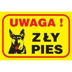 Tablica ostrzegawcza RAWPOL...