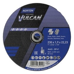 Tarcza do cięcia metalu NORTON VULCAN 230x1,9mm INOX 50szt.+ powerbank