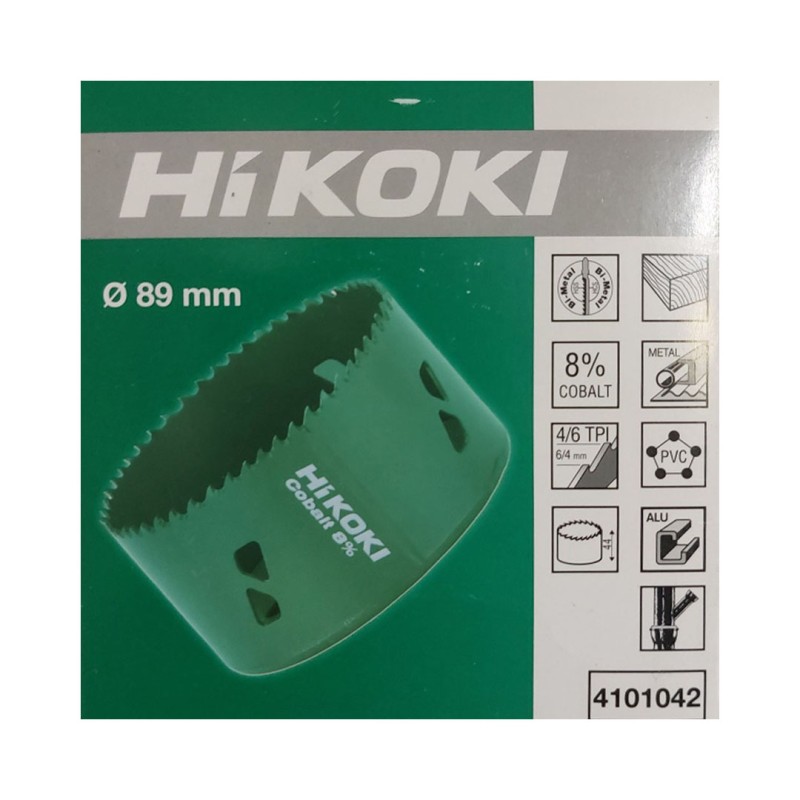 Otwornica HiKOKI 4101042 bimetalowa HSS średnica 89 mm głębokość wiercenia 38 mm