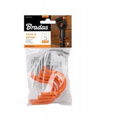 Wieszak ścienny do narzędzi Bradas DIY-HG1510 5 haków ochronna warstwa PVC