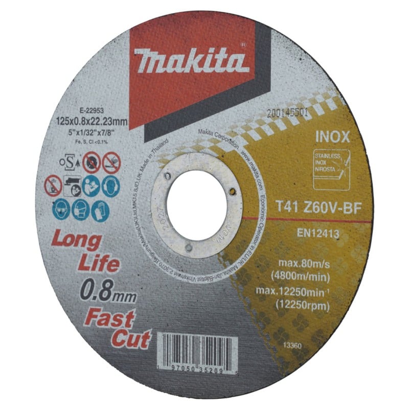 Tarcza do cięcia metalu Makita E-22953 INOX 125x0,8mm FastCut