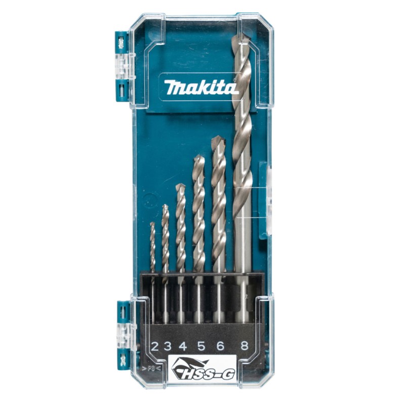 Zestaw wierteł Makita D-75742 HSS-G do metalu 2-8 mm 6 szt.