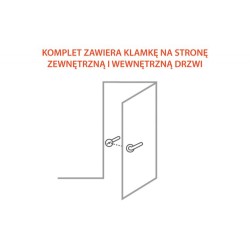 Klamka do drzwi chińskich BDA1 Baodean KL BDA1-L lewa