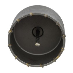 Otwornica GEKO G40001 65mm SDS Plus z wiertłem prowadzącym i adapterem M22