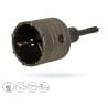 Otwornica GEKO G40001 65mm SDS Plus z wiertłem prowadzącym i adapterem M22