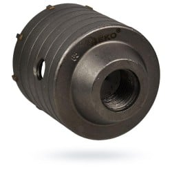 Otwornica GEKO G40001 65mm SDS Plus z wiertłem prowadzącym i adapterem M22