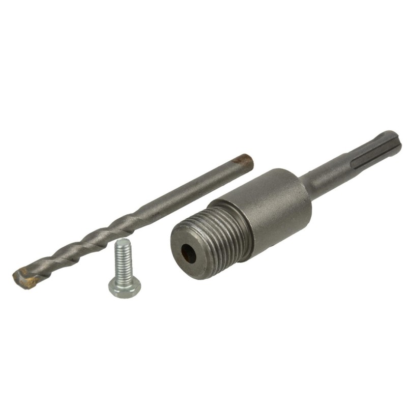 Otwornica GEKO G40005 100mm SDS Plus z wiertłem prowadzącym i adapterem M22