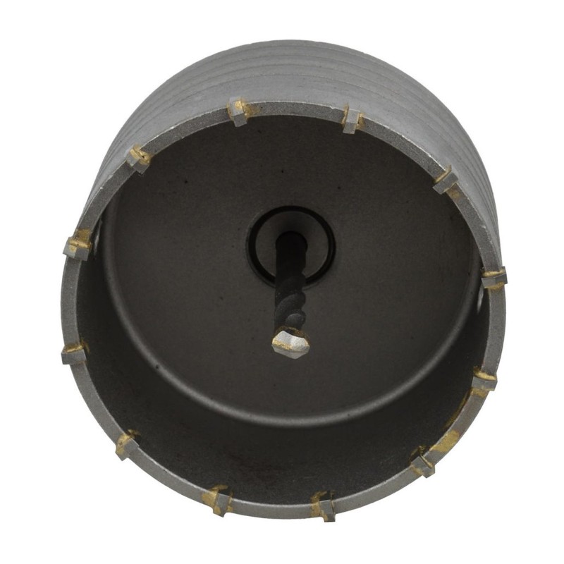 Otwornica GEKO G40005 100mm SDS Plus z wiertłem prowadzącym i adapterem M22